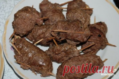 Рулетики из говядины с грибами - пошаговый кулинарный рецепт на Повар.ру