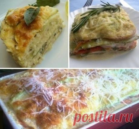 Лазанья из кабачков (обед или ужин)

Калорийность на 100 гр - 77 ккал
(в одной порции 1/4 лазаньи - 245-250 ккал)

Эта лазанья - подарок худеющим, т.к. вместо теста используются ломтики кабачка, а так же в рецепте используется диетическое куриное мясо и сыры низкой жирности!

ИНГРЕДИЕНТЫ (на 4-6 порций):
- кабачок – 1 шт (500-600 гр)
- крупные помидоры – 2 шт (220 гр)
- сыр творожный мягкий с пониженным содержанием жирности – 150 гр
- ветчина куриная или вареное куриное фи...