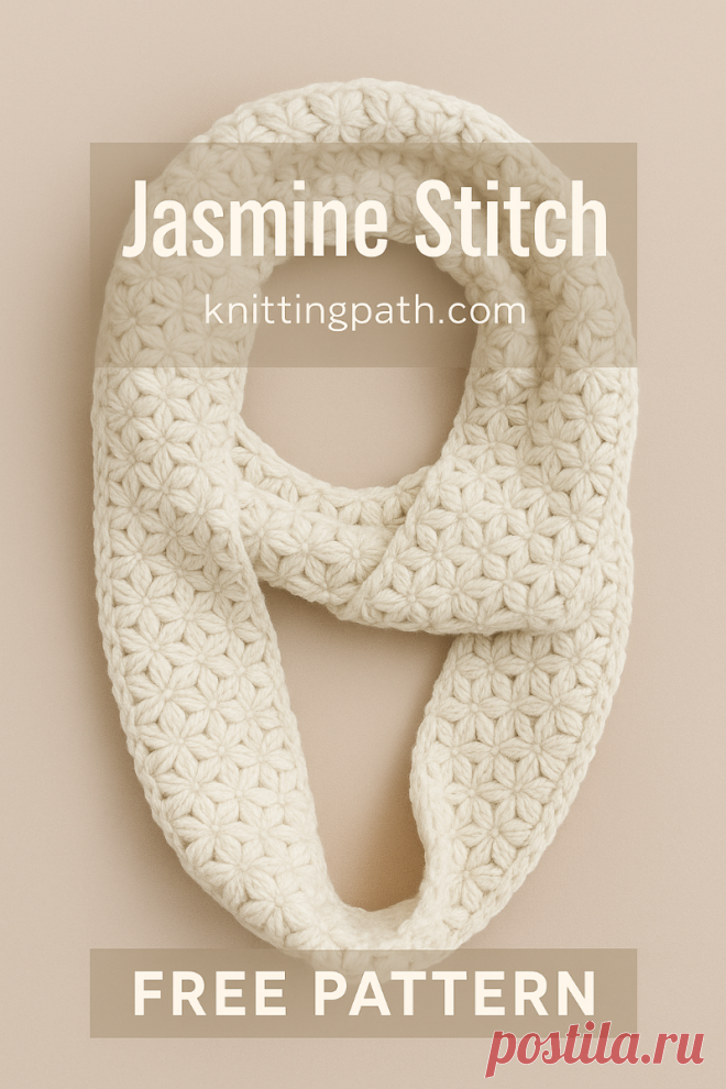 Jasmine Stitch Infinity Scarf Pattern (Free Pattern)
