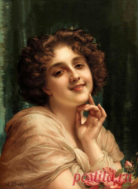 Счастливая женщина с солнышком в сердце... | Adolphe Etienne Piot