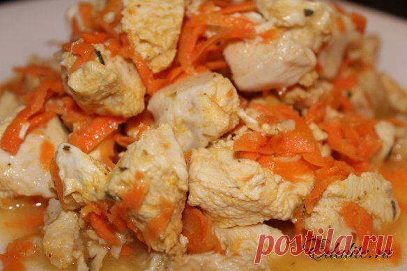 Куриное филе с морковкой на пароварке — 100 ккал | Рецепт с Фото | Вкусно, Полезно, Легко | Edalite.ru