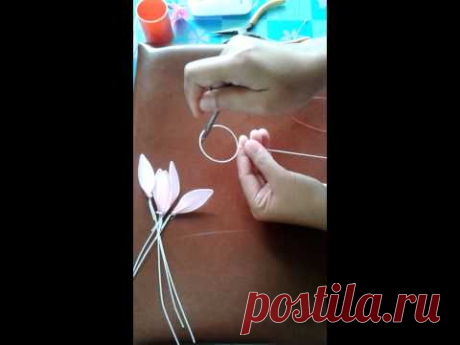 How to make stocking-flower (Dendrobium) by www.ployandpoom.com 1/2