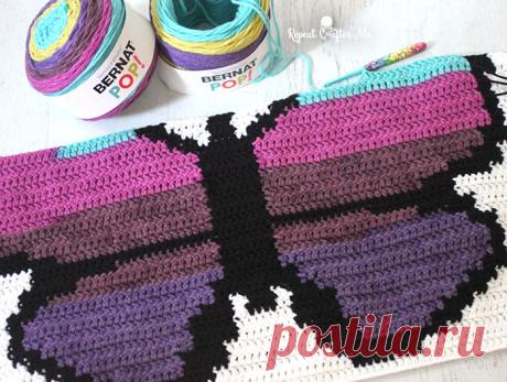 Бернат ПОП! Бабочка вязаная крючком Graphgan - Часть 1 - Повторите Crafter Me