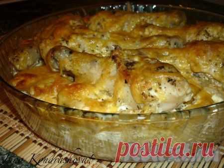 Картошка с куриными ножками в духовке