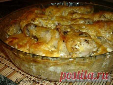 Картошка с куриными ножками в духовке