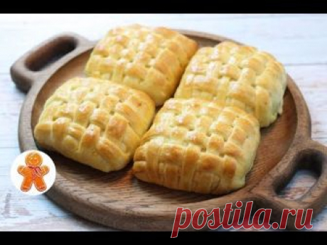 Замечательные плетеные слойки с сыром. Попробуйте приготовить! Для теста: 500 г муки 270 мл молока 1 яйцо 30 г растительного масла 20 г сливочного масла 6 г ...