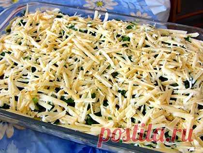 Треска со сметаной и сыром
