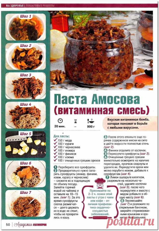 Паста Амосова (витаминная смесь)