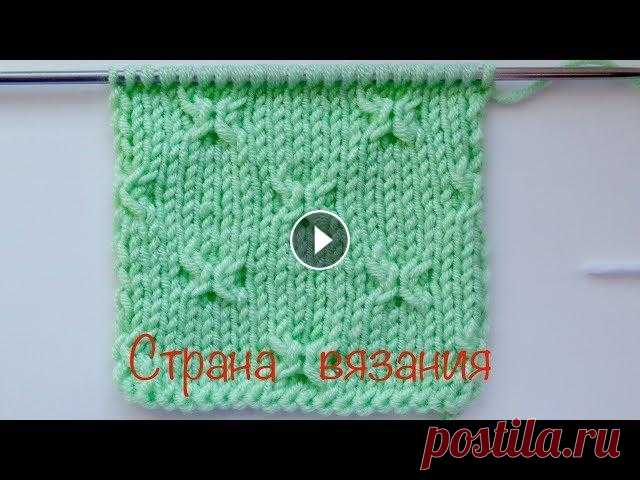 Узоры спицами. Бабочки (звездочки). Если наскучила обычная лицевая гладь и хочется ее чем-то разбавить выбирайте узор «Бабочки»(звездочки». Простейший в исполнении и очень оригинальный у...