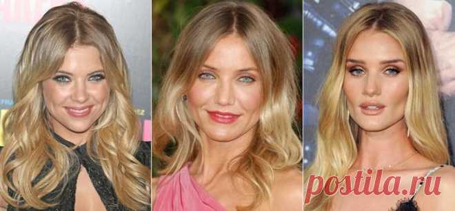 Омбре на светлые волосы любой длины