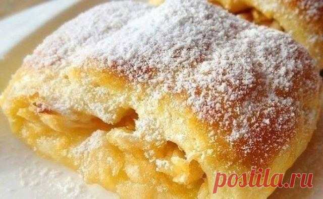 Мягчайшие рулетики с яблоками на скорую руку.