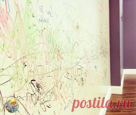 Ребенок у друзей изрисовал все стены и шкафы. Советую дизайнерский способ направить энергию в мирное русло | Гильдия домашних мастеров | Яндекс Дзен
