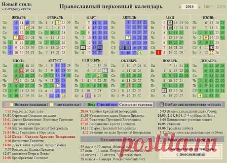 Православный календарь 2016 года.
#шпаргалки
