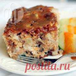 Рецепт: Яблочный пирог с орехами и карамельной глазурью - все рецепты России