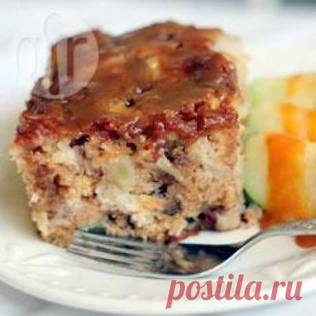 Рецепт: Яблочный пирог с орехами и карамельной глазурью - все рецепты России
