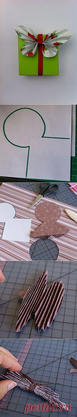 Бумажная бабочка (упаковка подарка своими руками) / Упаковка подарков /