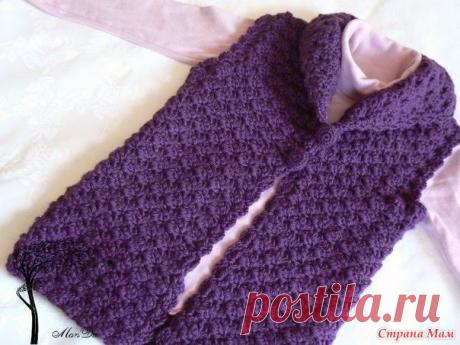 . Теплая жилетка крючком. - Все в ажуре... (вязание крючком) - Страна Мам