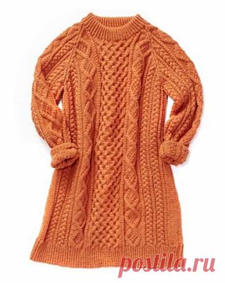 Платье с косами Honeycomb Aran