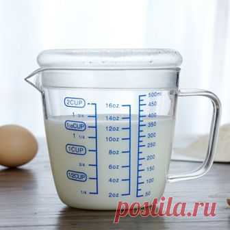 250 мл 500 мл окончил прозрачный мерный стакан микроволновая печь нагревается молоко чашки термостойкого стекла здоровый завтрак чашка с крышкой купить на AliExpress