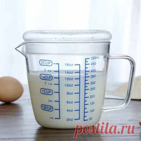 250 мл 500 мл окончил прозрачный мерный стакан микроволновая печь нагревается молоко чашки термостойкого стекла здоровый завтрак чашка с крышкой купить на AliExpress