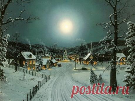 Ночь перед Рождеством скачать  обои для рабочего стола