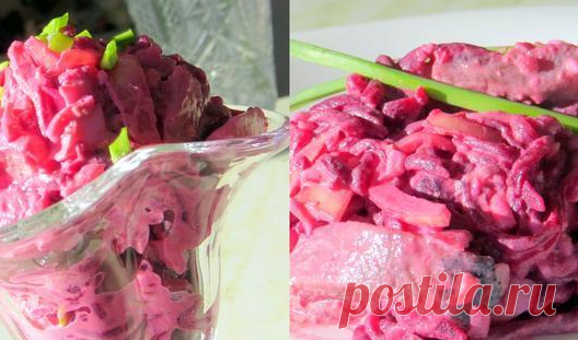 Салат из сельди и свеклы.
Здесь:из селедки--http://www.povarenok.ru/recipes/dishes/starter/?searchid=196 Здесь-- http://www.gotovim.ru/recepts/salad/salseledka.shtml