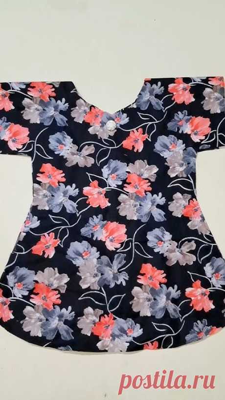 Watch how to cut a beautiful baby dress in just 10 SECONDS — no pattern, no measurements, no stress! This quick and easy cutting hack is perfect for beginner...