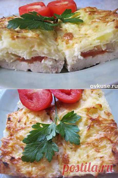 Курица запеченная под тертым картофелем - Простые рецепты Овкусе.ру
