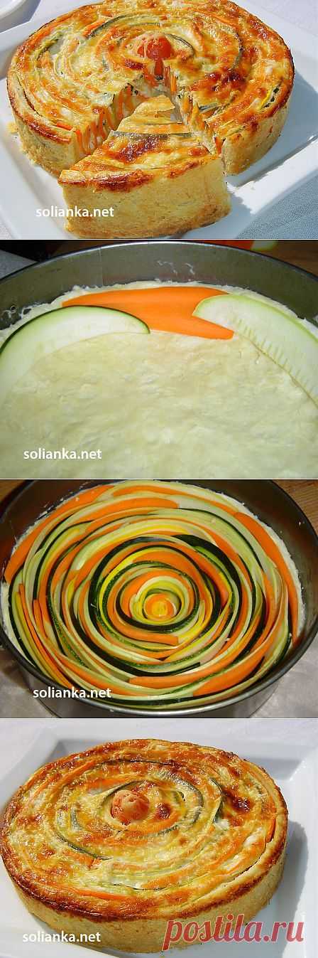Овощной пирог Полосатик – коронное блюдо