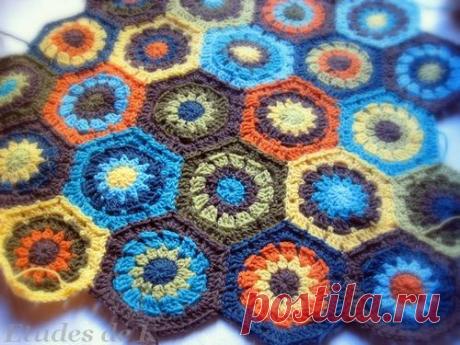 Простой шестиугольник крючком: идеи применения | Мои Петельки