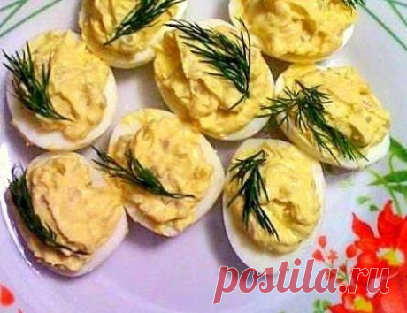 Яйца с чесноком