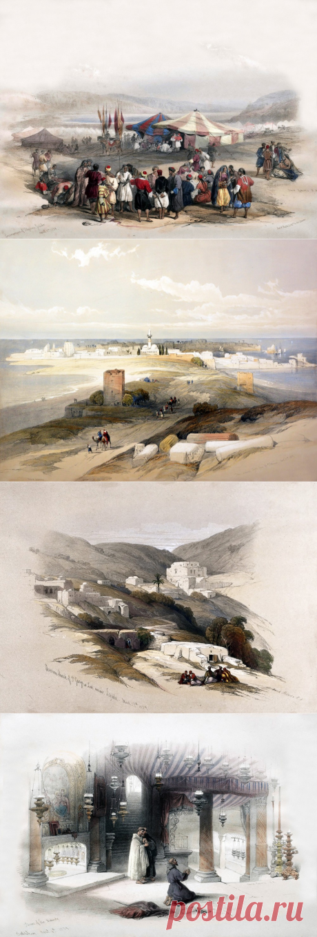 Святая Земля. Литографии Луиса Хэйга (Louis Haghe) по рисункам Дэвида Робертса (David Roberts). Часть 2.