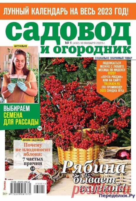 Садовод и огородник №1 2023 Читать журнал ОНЛАЙН
