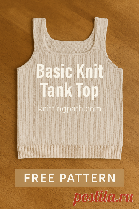 Basic Knit Tank Top Free Pattern