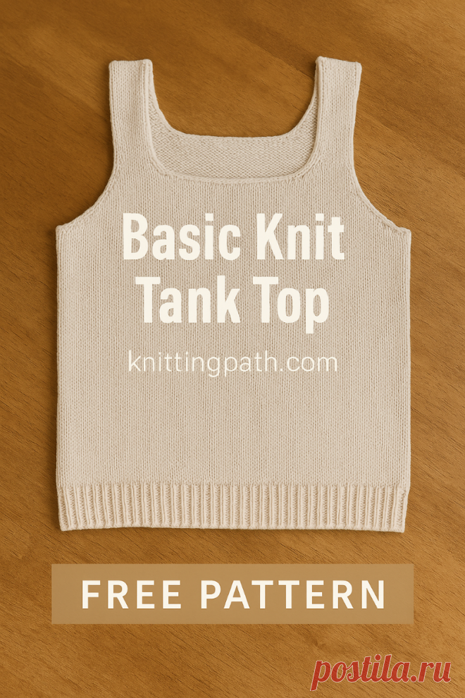 Basic Knit Tank Top Free Pattern