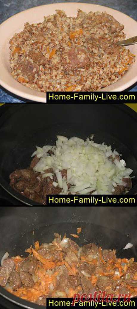 Кулинарные рецепты Гречка с мясом в мультиварке