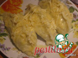 "Колдуны" - картофельное тесто, мясные вареники