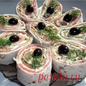 ЗАКУСКИ ИЗ ЛАВАША (13 ВАРИАНТОВ)