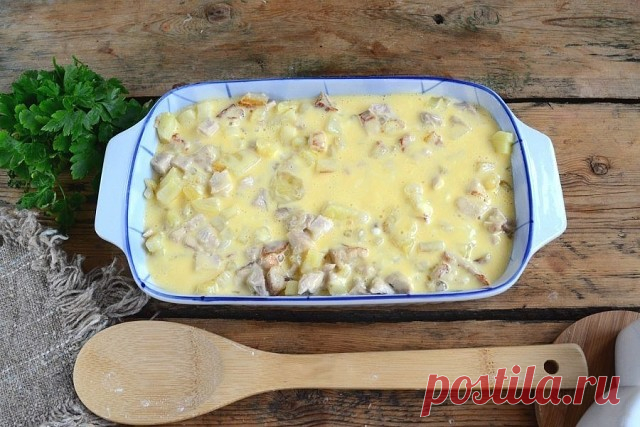 Быстрая запеканка на обед или ужин
Простое в приготовлении, вкусное и питательное блюдо.