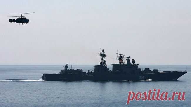 Корабли ВМФ России и Китая провели артиллерийские стрельбы