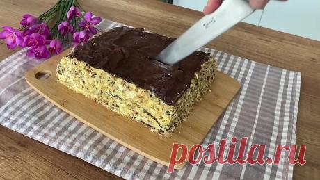 Я влюбилась в этот торт с первого взгляда и кусочка! Безумно Вкусно! Заварной Торт _Карпатка_