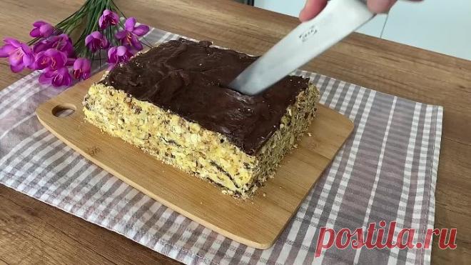 Я влюбилась в этот торт с первого взгляда и кусочка! Безумно Вкусно! Заварной Торт _Карпатка_