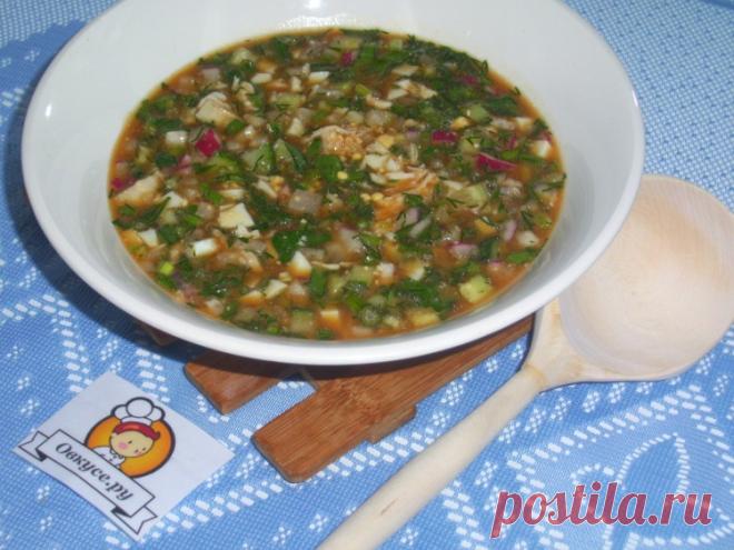 Окрошка на квасе - Простые рецепты Овкусе.ру