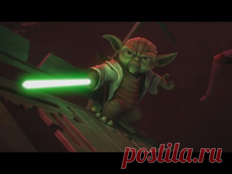 Star Wars: The Clone Wars - Yoda &amp; Anakin vs. Dooku &amp; Sidious [1080p] - YouTube