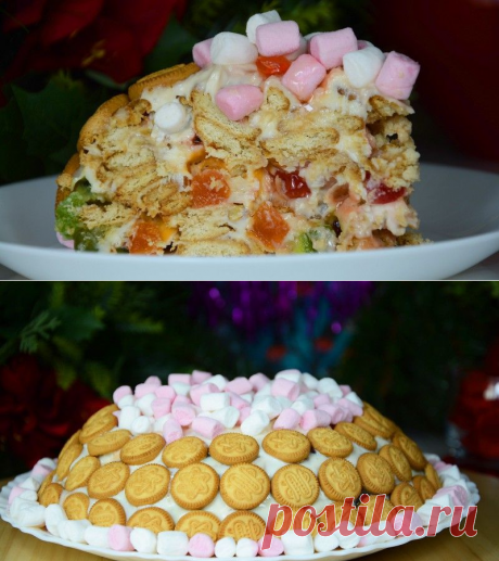Торт без выпечки «Сластёна» за 20 минут – Это Взрыв вкуса! Быстрый торт из печенья — Кулинарная книга - рецепты с фото