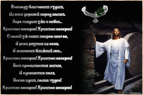 Христос воскрес ! - С Пасхой - Открытки для поздравления