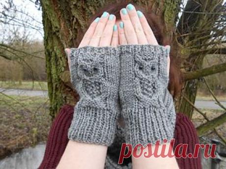 Ravelry: Owl Mitts pattern by Amanda Jones