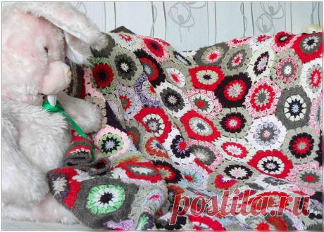 Красивые вязаные пледы.