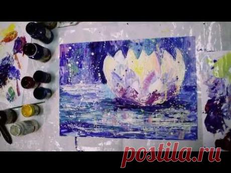 Живопись мастихином с Анной Байковой. Лилия.