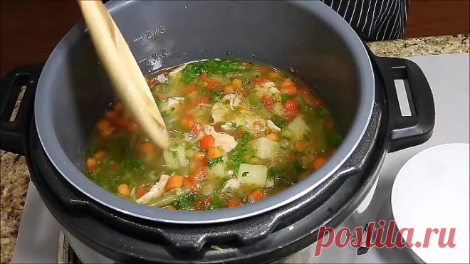 Куриный суп в мультиварке